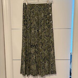Escada Silk Pleated Skirt